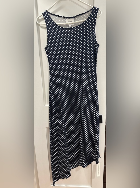 Reformation Dresses & Skirts - NWT Reformation Navy Blue Polka Dot Luke Knit Dress, Size Small